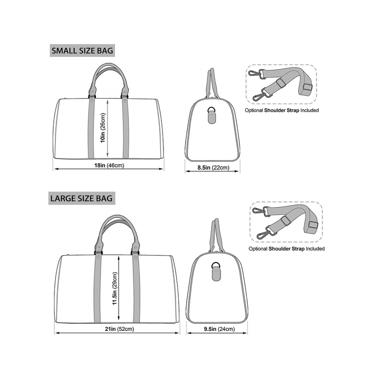 PGP Holiday Cluainsholas Chic Duffel Bag | Stained Glass Motif– Bold, Stylish & Versatile