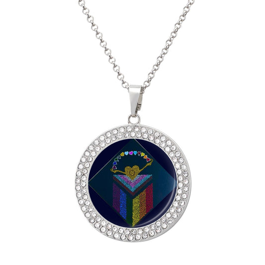 Margeaux Pride & Joy Pendant Necklace – Crystal-Inlaid, Nickel-Free Shine for Pride & Beyond