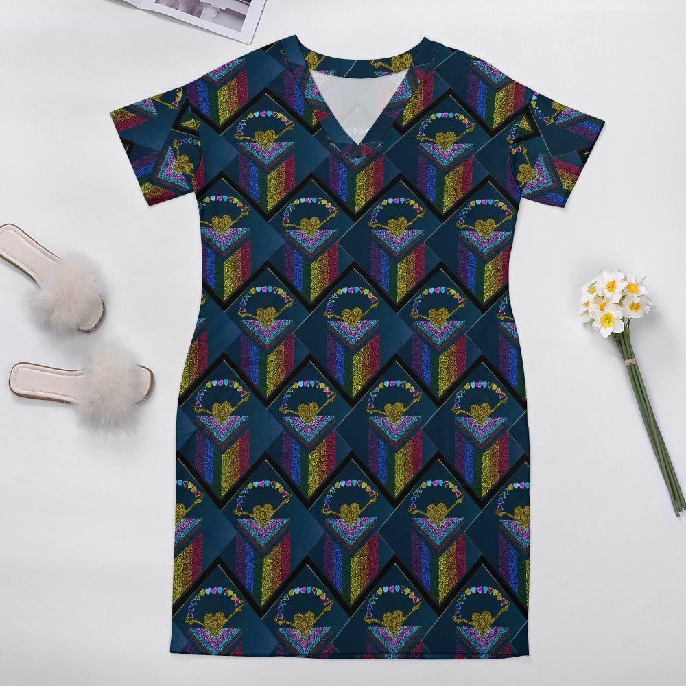 Margeaux Pride & Joy Plus Size Chakka Dress with Pockets – Celebrate Pride in Comfort & Style