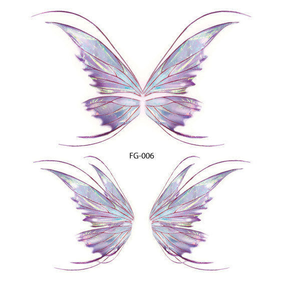 Fairycore Professional Quality Makeup Accents Butterfly Wing Tattoo Stickers And Accessories