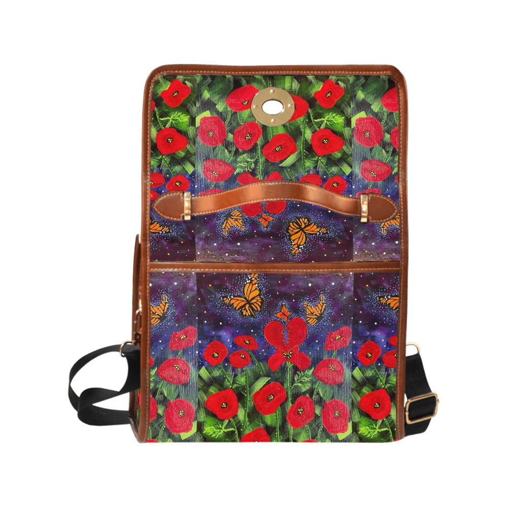 PGP Holiday Margeaux Remembrance Waterproof Canvas Bag – Versatile Crossbody Tote for Work, School & Travel