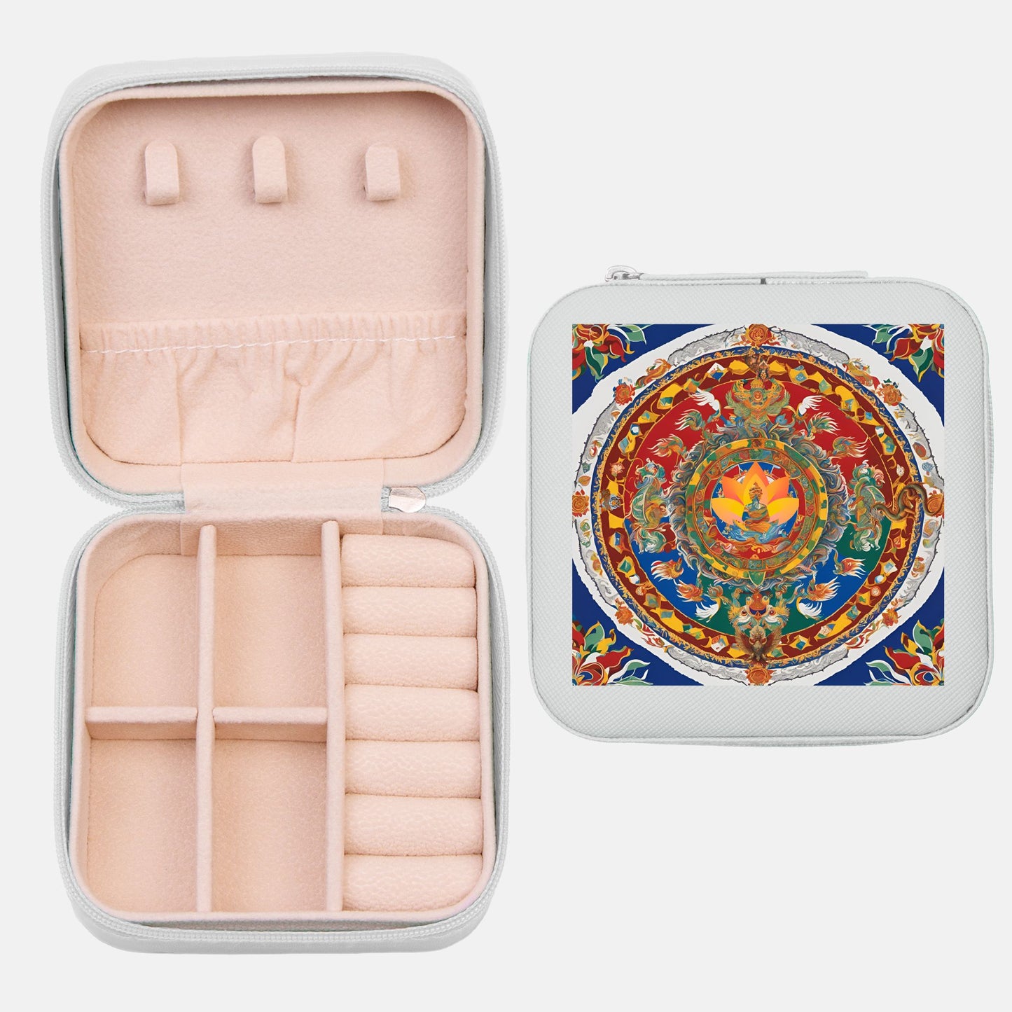 Holiday Four Dignities Jewelry Travel Case – Personalized Gift Box for Jewelry Storage & Travel