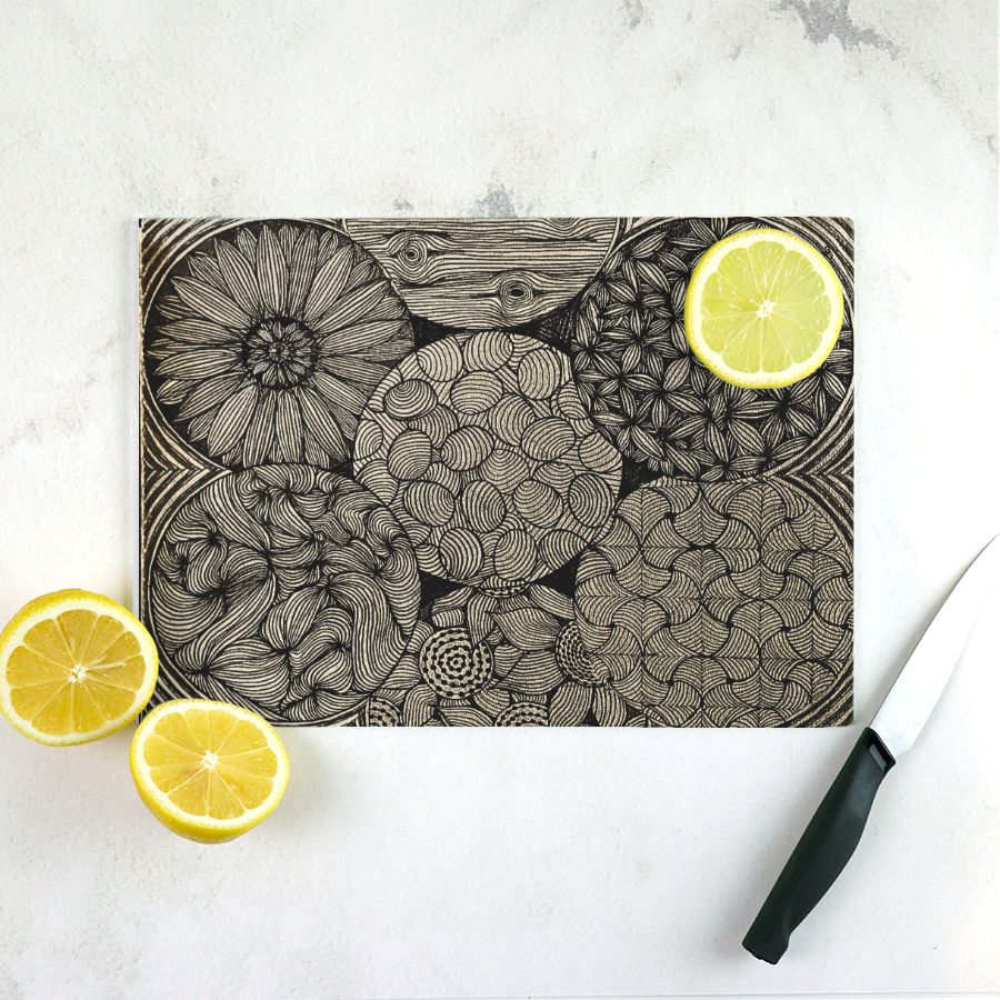 PGP Holiday Melissa Succor Cutting Board Small (11.5" x 8")