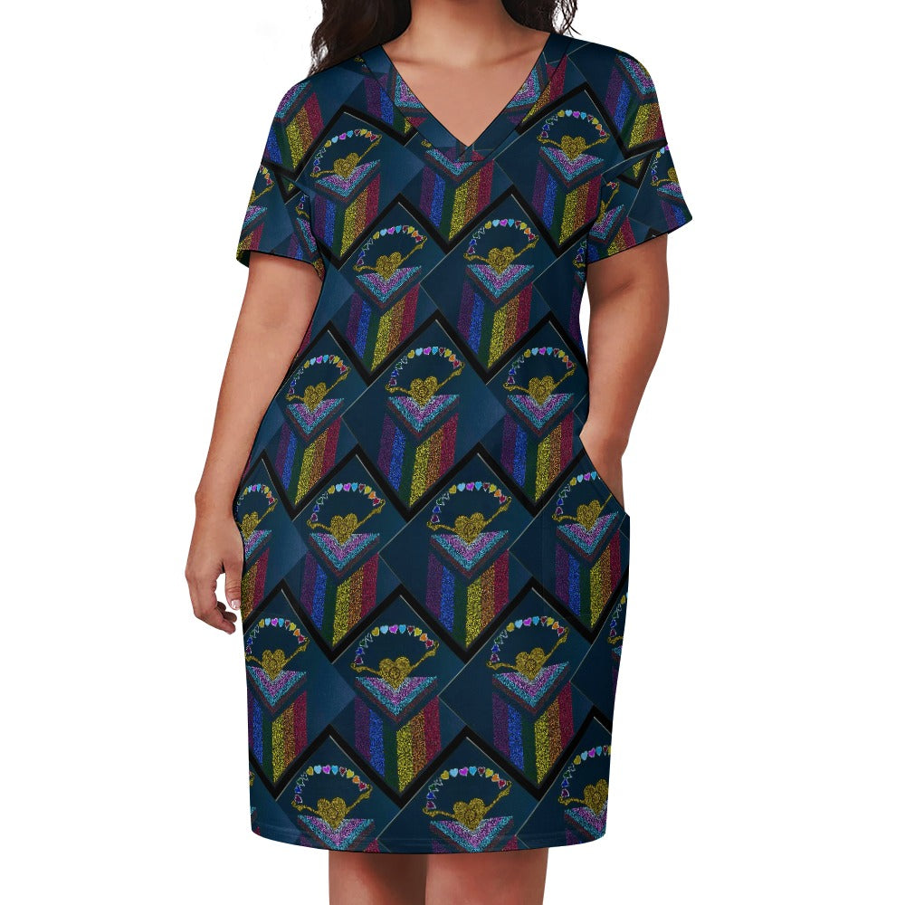 Margeaux Pride & Joy Plus Size Chakka Dress with Pockets – Celebrate Pride in Comfort & Style