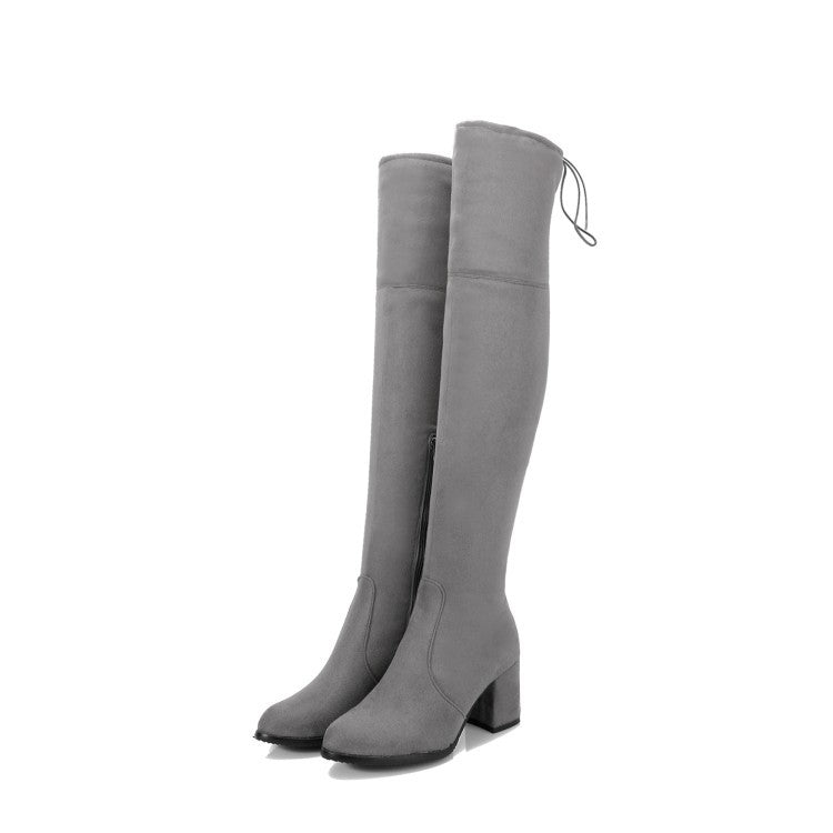 PGP Holiday | All Weather Ready High-Heeled Thick-Heeled Over-the-Knee Women’s Boots | Whisper of Éire Collection