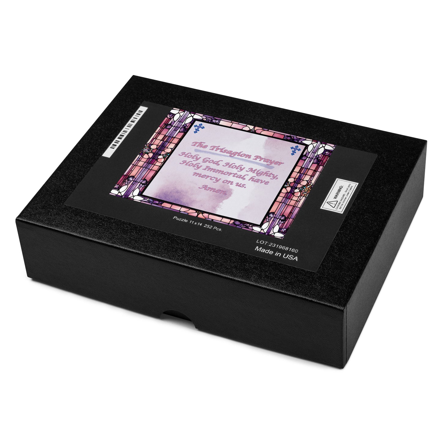 Orthodox Christmas Jigsaw Puzzle – The Trisagion Prayer, Stained Glass Design