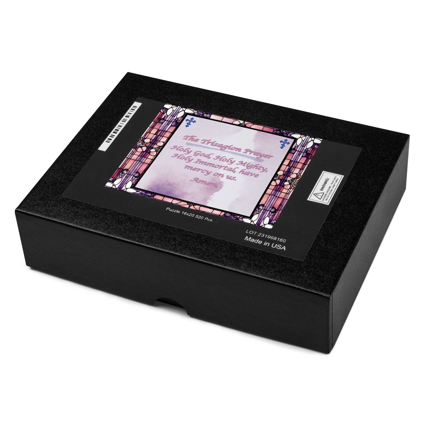 Orthodox Christmas Jigsaw Puzzle – The Trisagion Prayer, Stained Glass Design