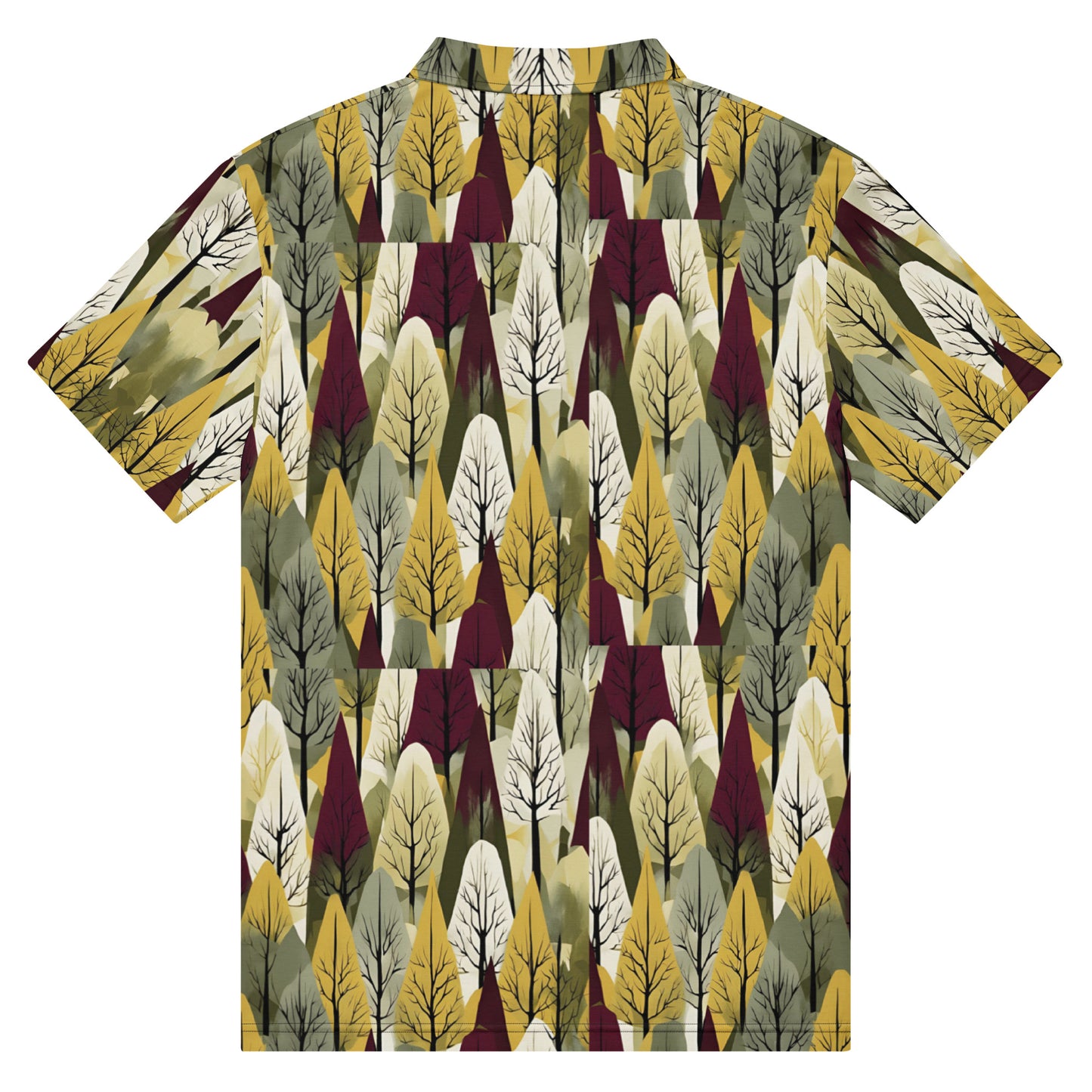 PGP Holiday First Snow Men’s Slim Fit Polo - Mid-Century Modern Inspired Print | Stylish & Comfortable