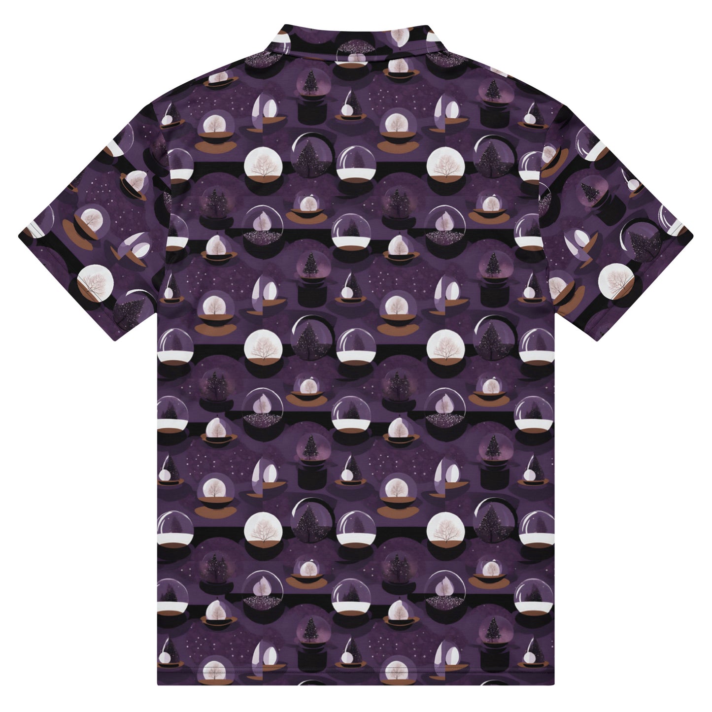 PGP Holiday Twilighted Men’s Slim Fit Polo - Mid-Century Modern Inspired Print | Comfortable & Stylish