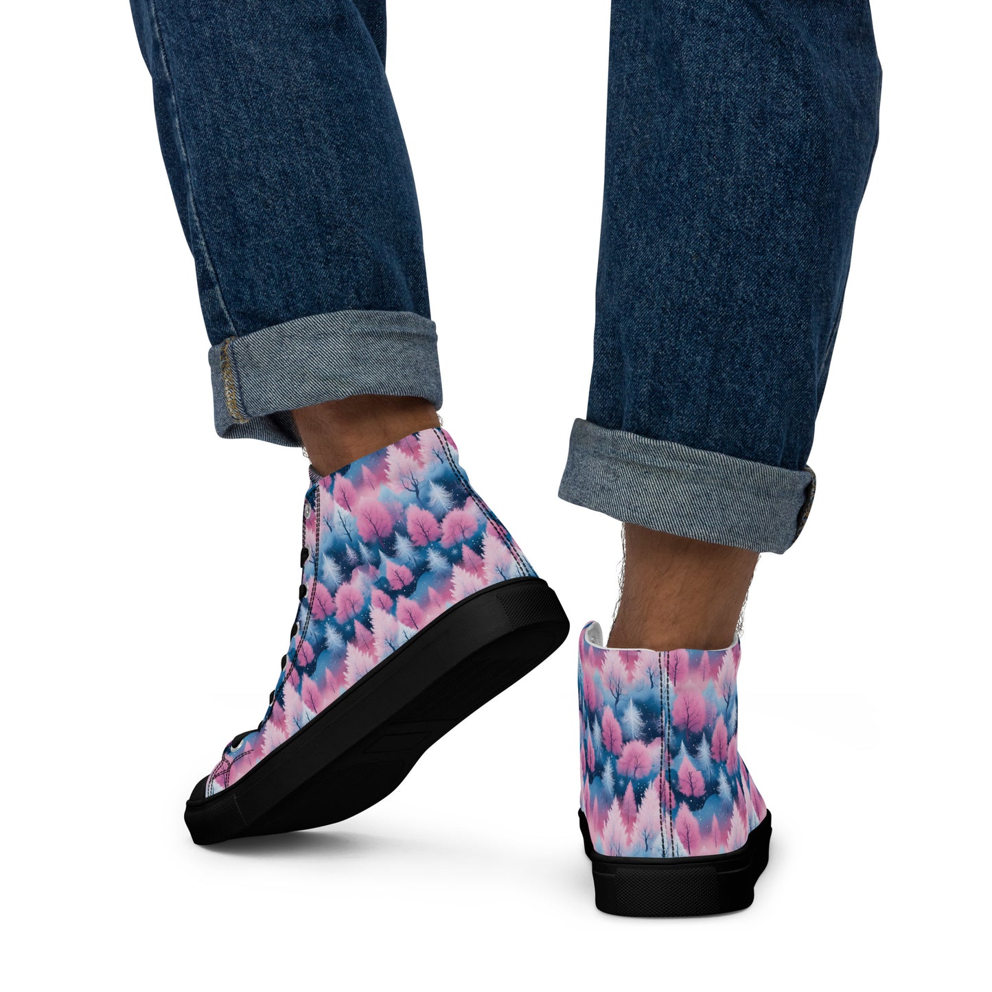 PGP Holiday Candy Gleam Men’s High Top Canvas Shoes – Bold Festive Style