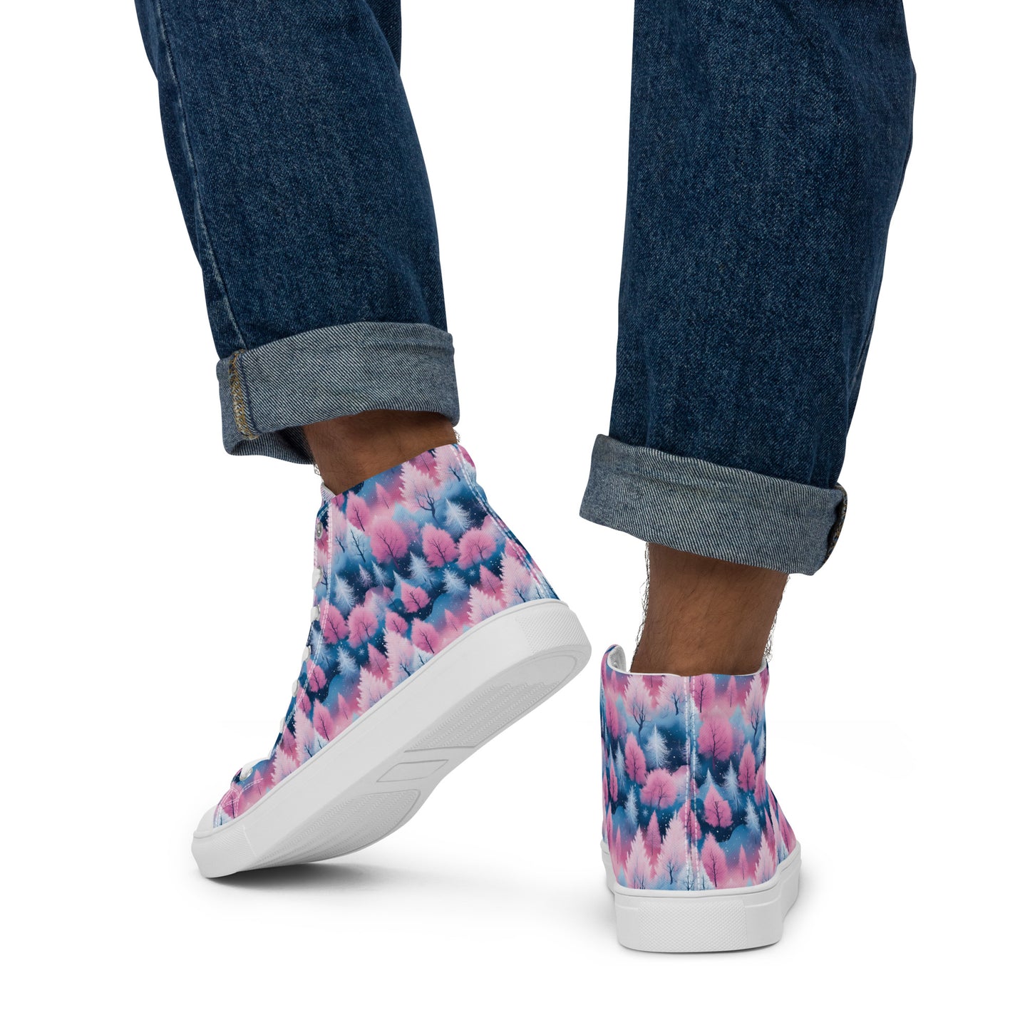 PGP Holiday Candy Gleam Men’s High Top Canvas Shoes – Bold Festive Style