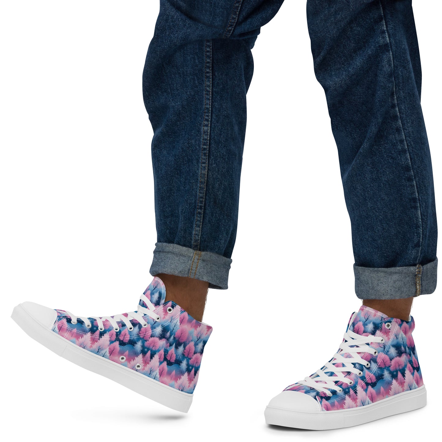 PGP Holiday Candy Gleam Men’s High Top Canvas Shoes – Bold Festive Style