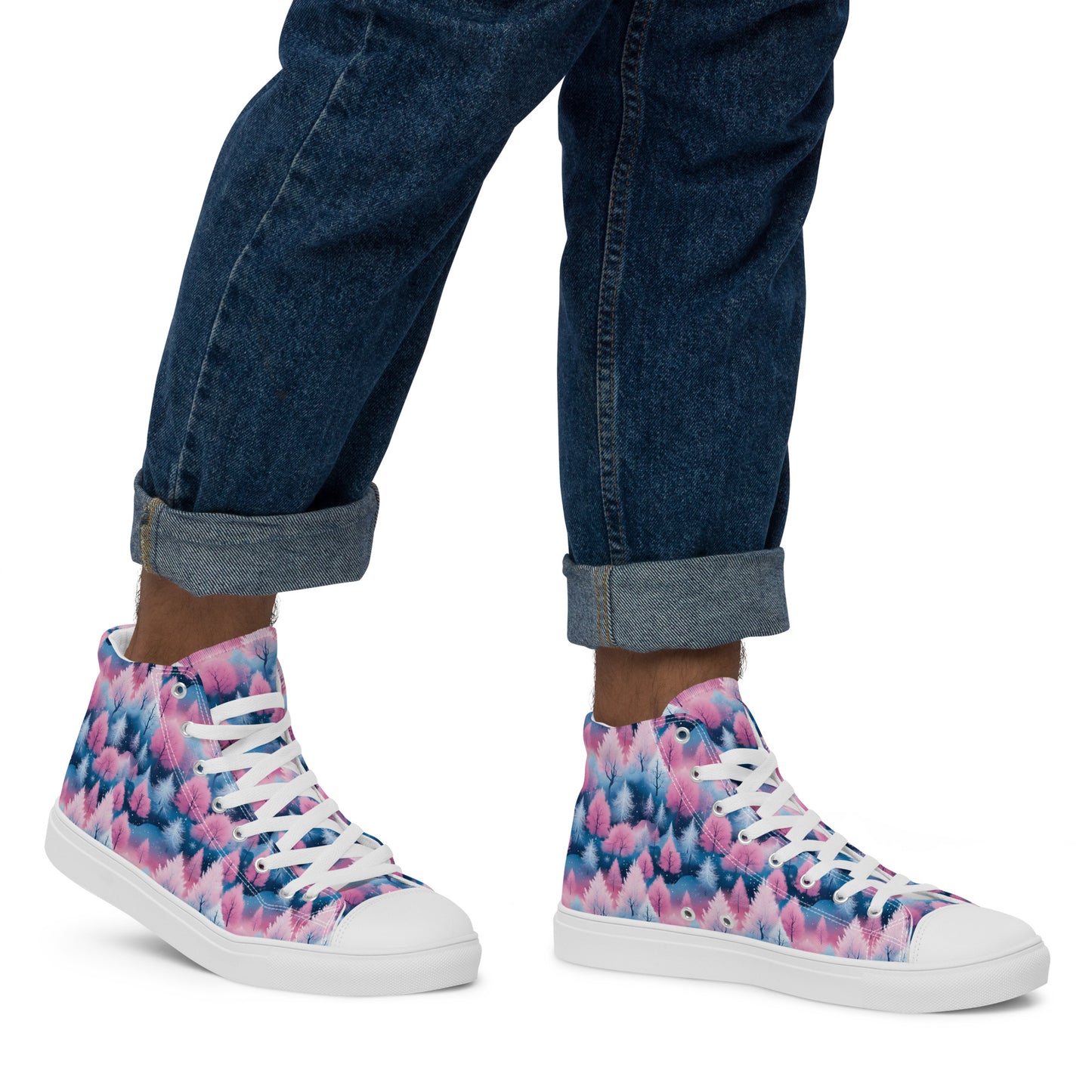 PGP Holiday Candy Gleam Men’s High Top Canvas Shoes – Bold Festive Style