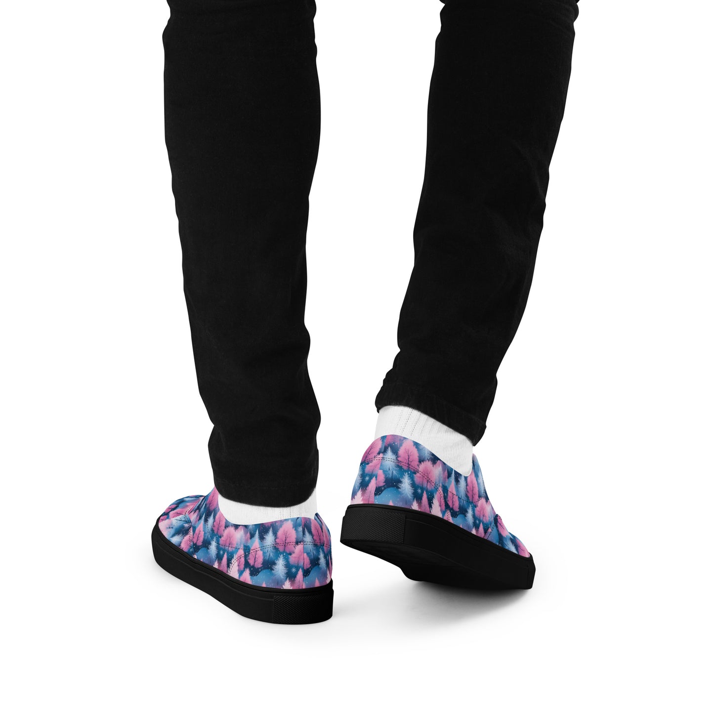 PGP Holiday Candy Gleam Men’s Lace-Up Canvas Shoes – Festive Versatility & Comfort
