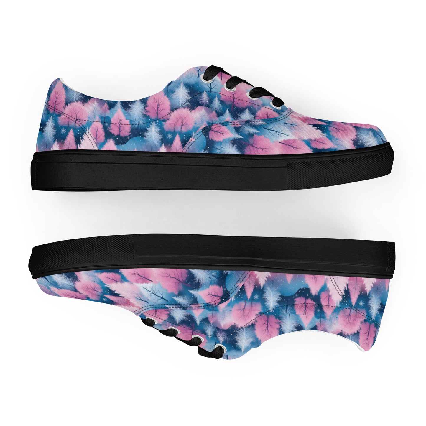 PGP Holiday Candy Gleam Men’s Lace-Up Canvas Shoes – Festive Versatility & Comfort