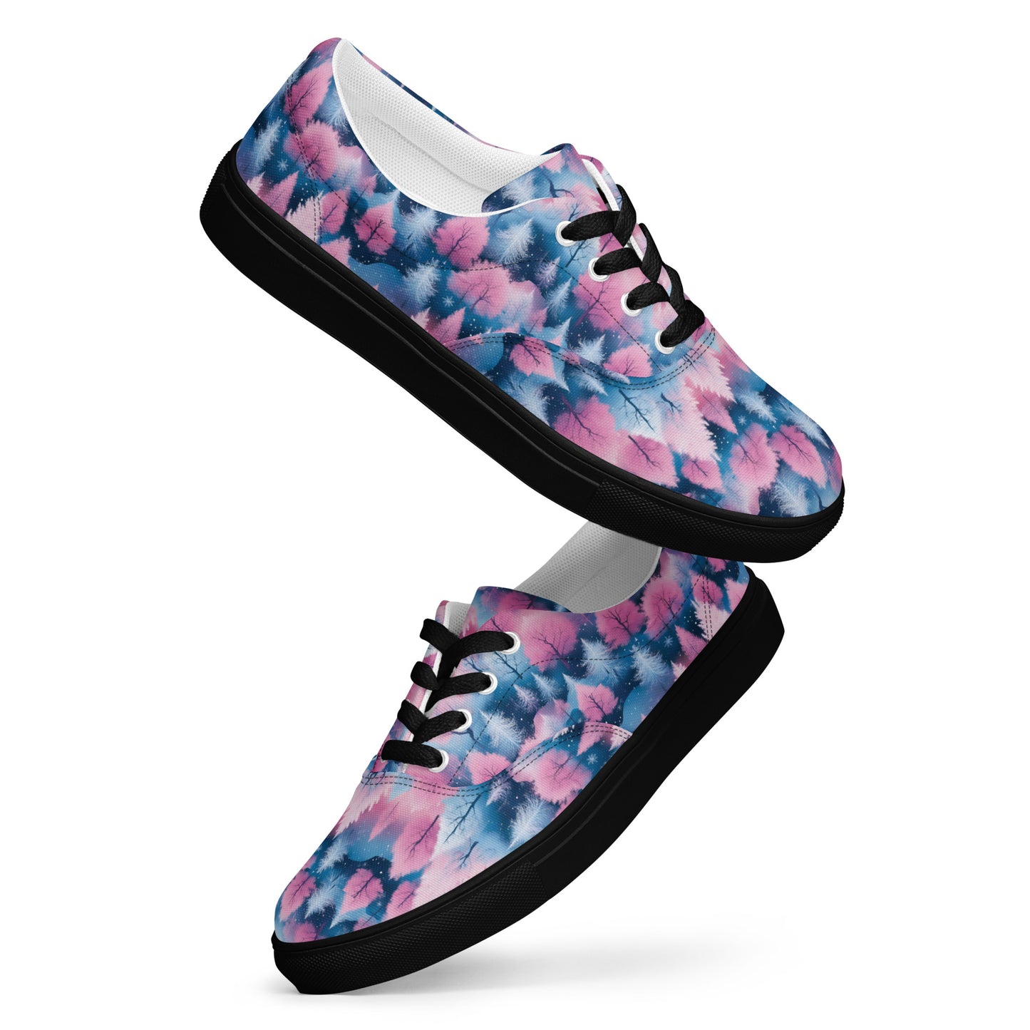 PGP Holiday Candy Gleam Men’s Lace-Up Canvas Shoes – Festive Versatility & Comfort