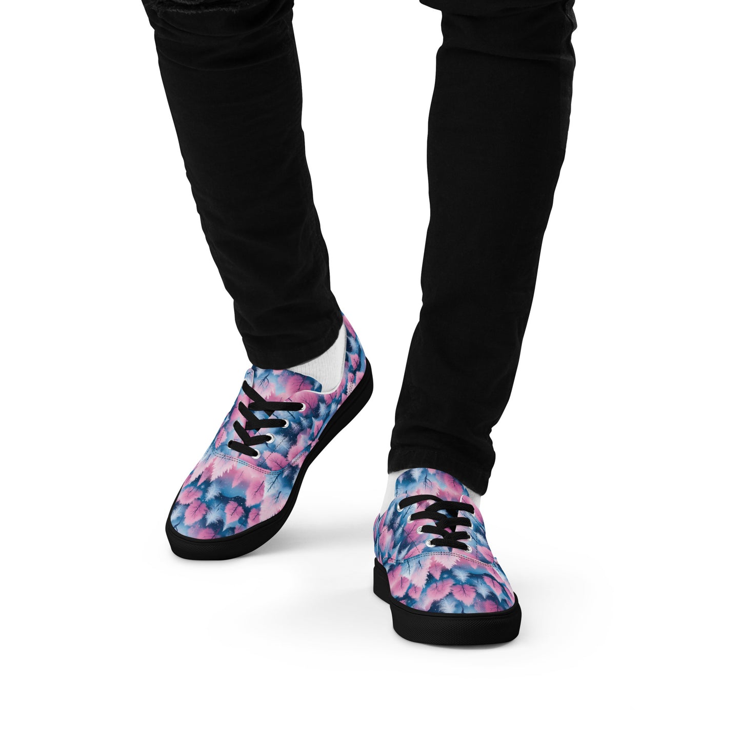 PGP Holiday Candy Gleam Men’s Lace-Up Canvas Shoes – Festive Versatility & Comfort