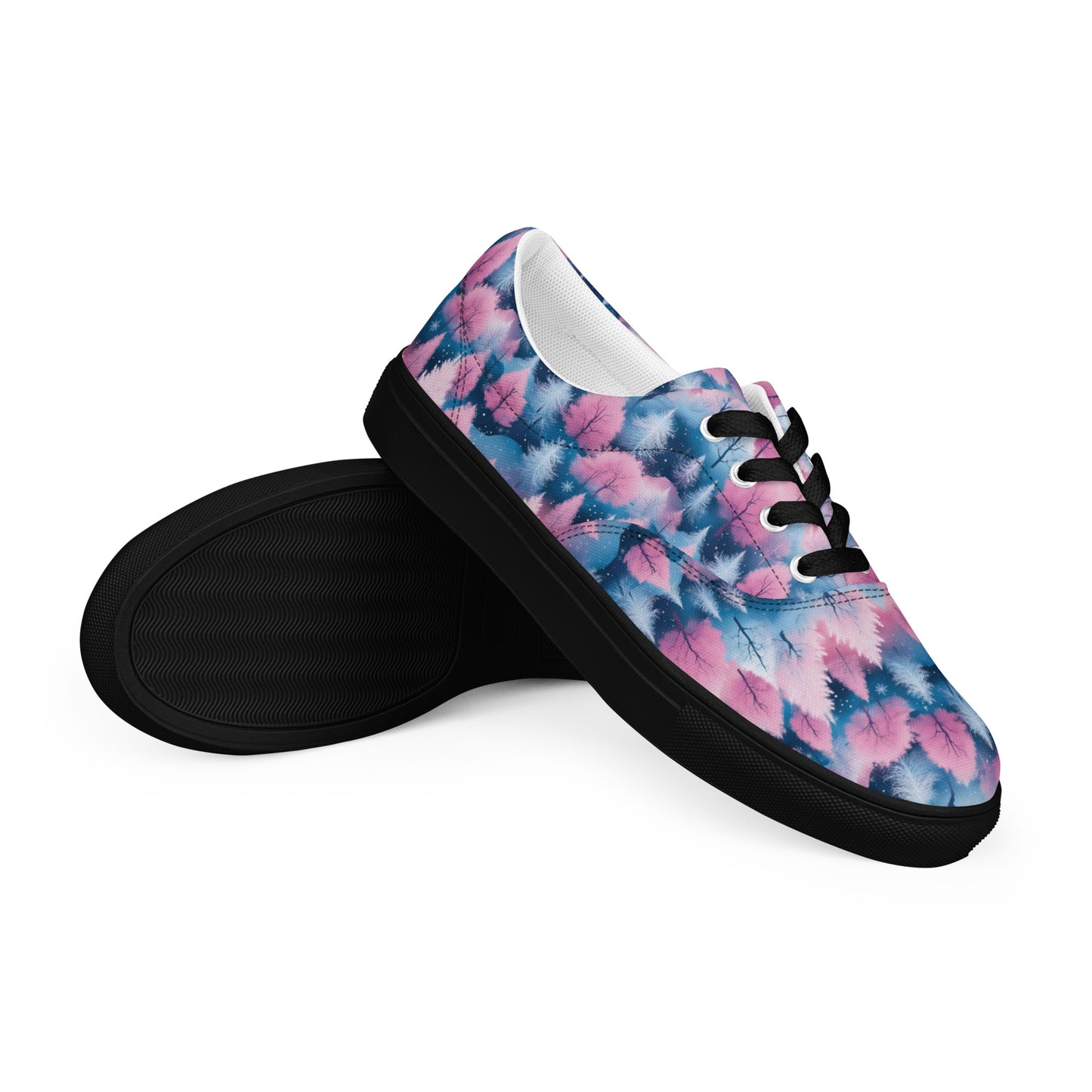 PGP Holiday Candy Gleam Men’s Lace-Up Canvas Shoes – Festive Versatility & Comfort