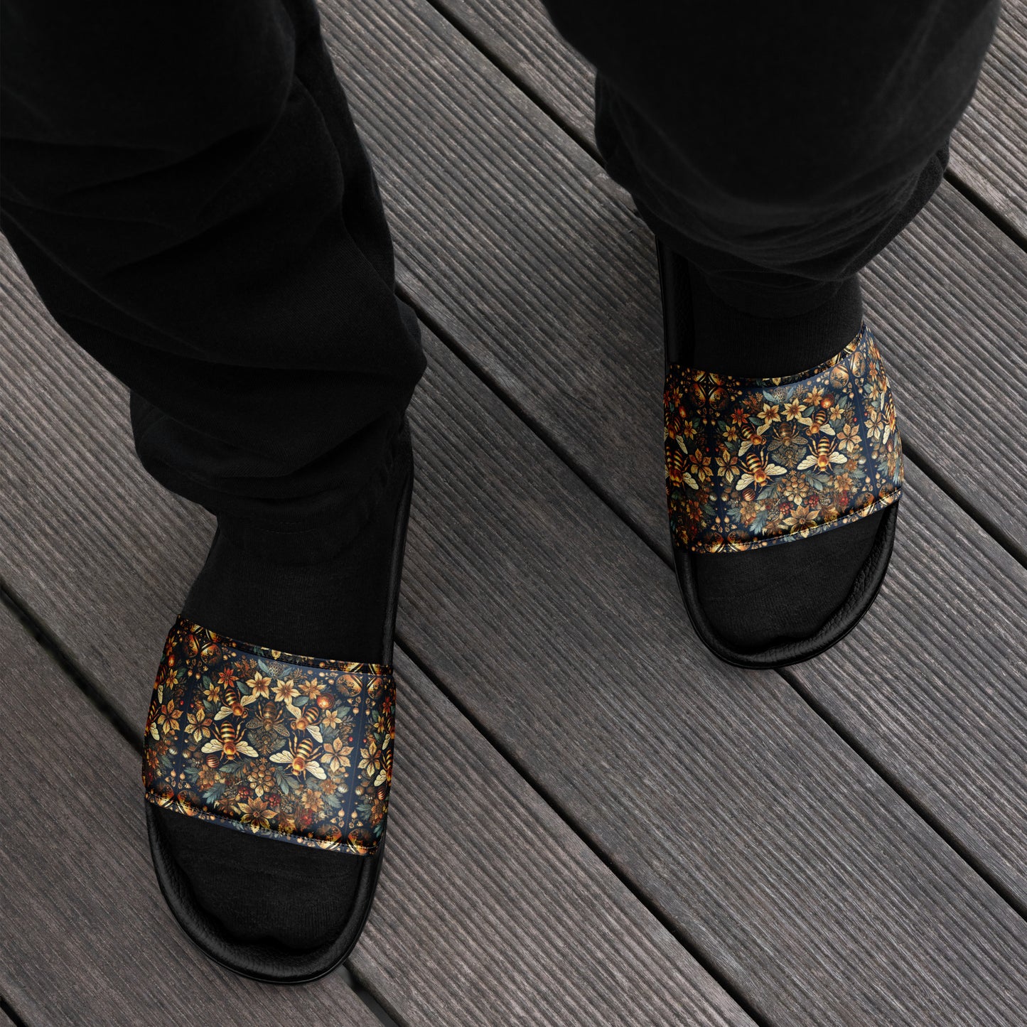PGP Holiday Honey Slumber Men’s Slides – Home Comfort Meets Festive Style