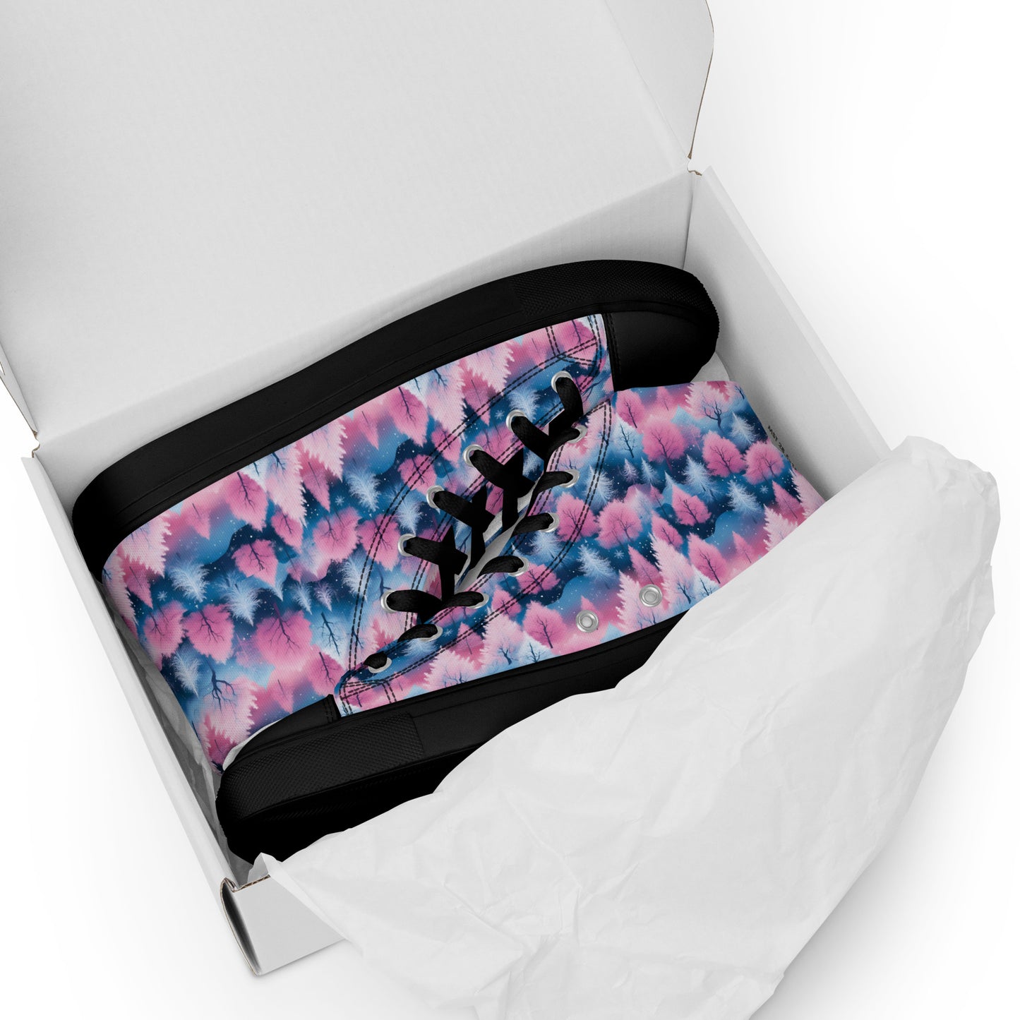 PGP Holiday Candy Gleam Women’s High Top Canvas Shoes – Festive Style & Comfort