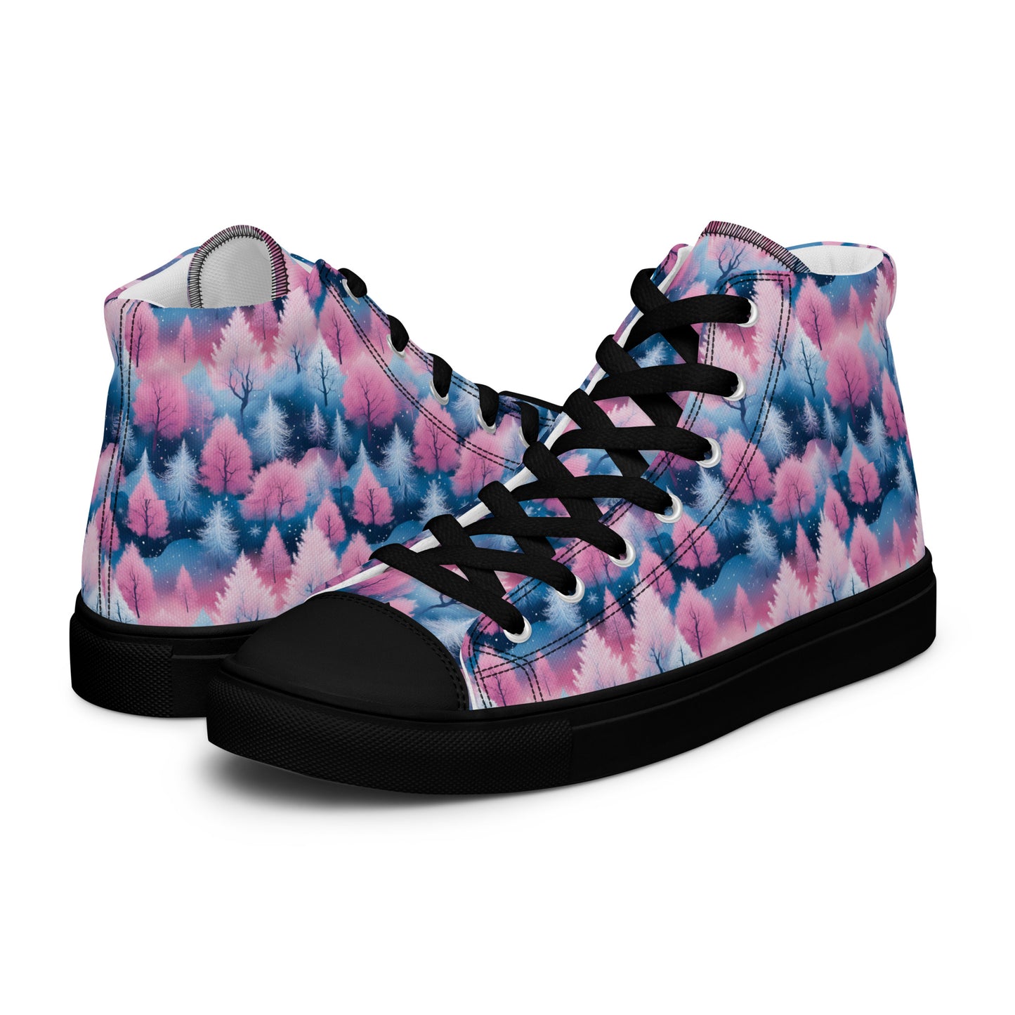 PGP Holiday Candy Gleam Women’s High Top Canvas Shoes – Festive Style & Comfort