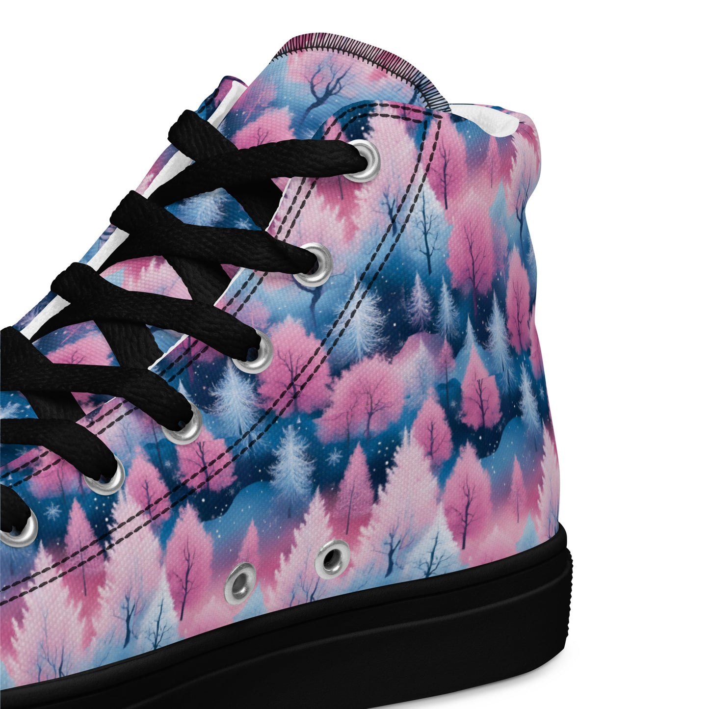 PGP Holiday Candy Gleam Women’s High Top Canvas Shoes – Festive Style & Comfort