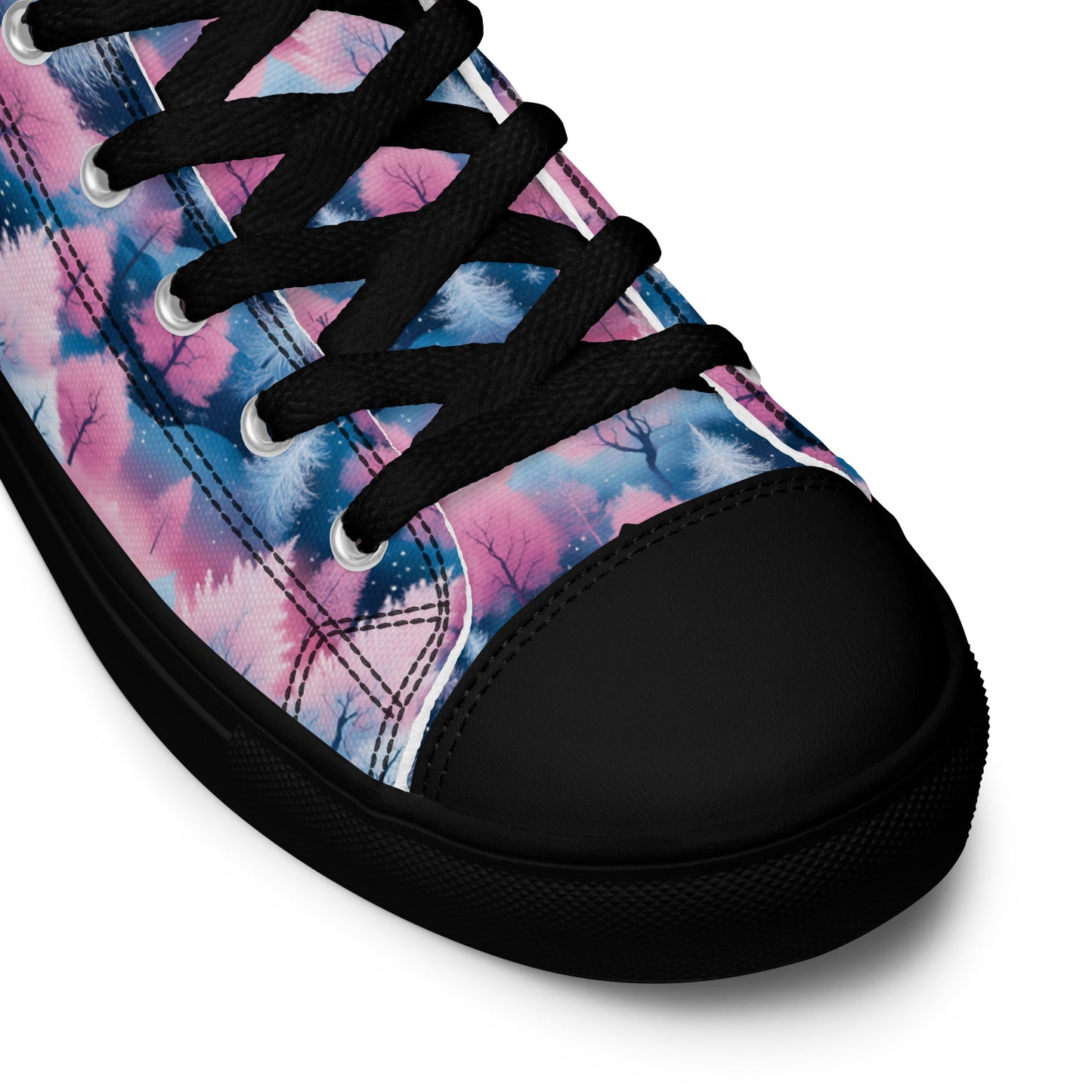 PGP Holiday Candy Gleam Women’s High Top Canvas Shoes – Festive Style & Comfort