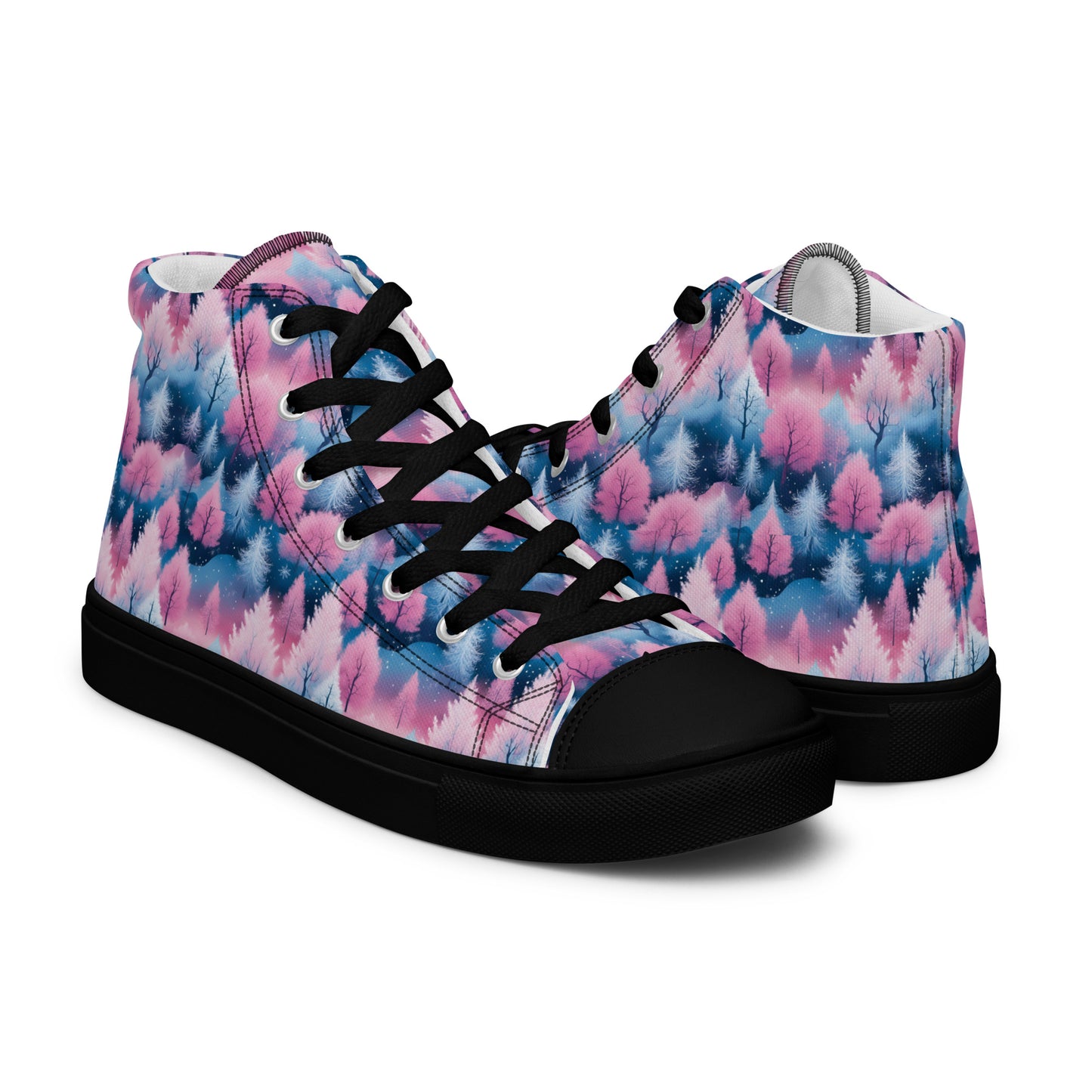 PGP Holiday Candy Gleam Women’s High Top Canvas Shoes – Festive Style & Comfort