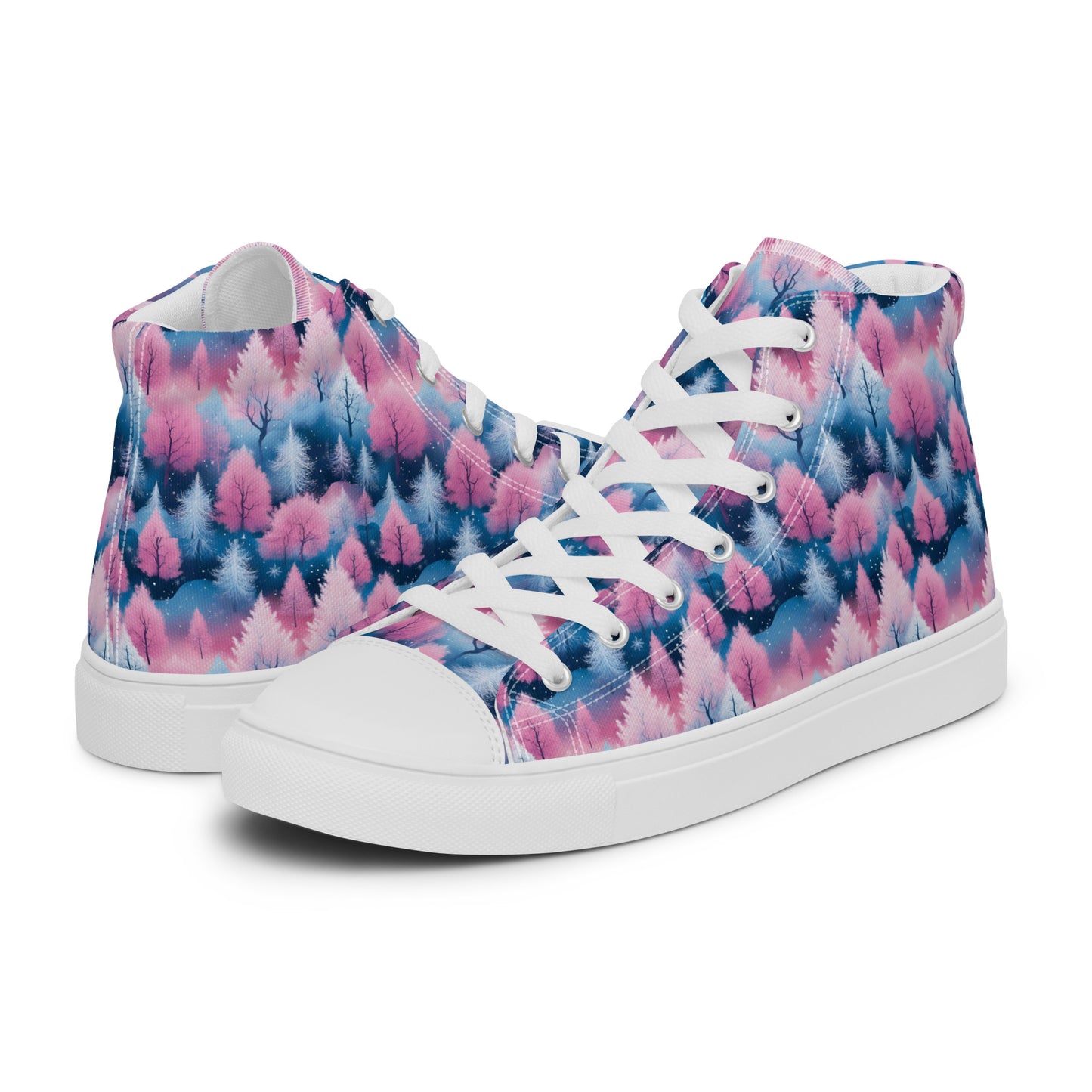 PGP Holiday Candy Gleam Women’s High Top Canvas Shoes – Festive Style & Comfort