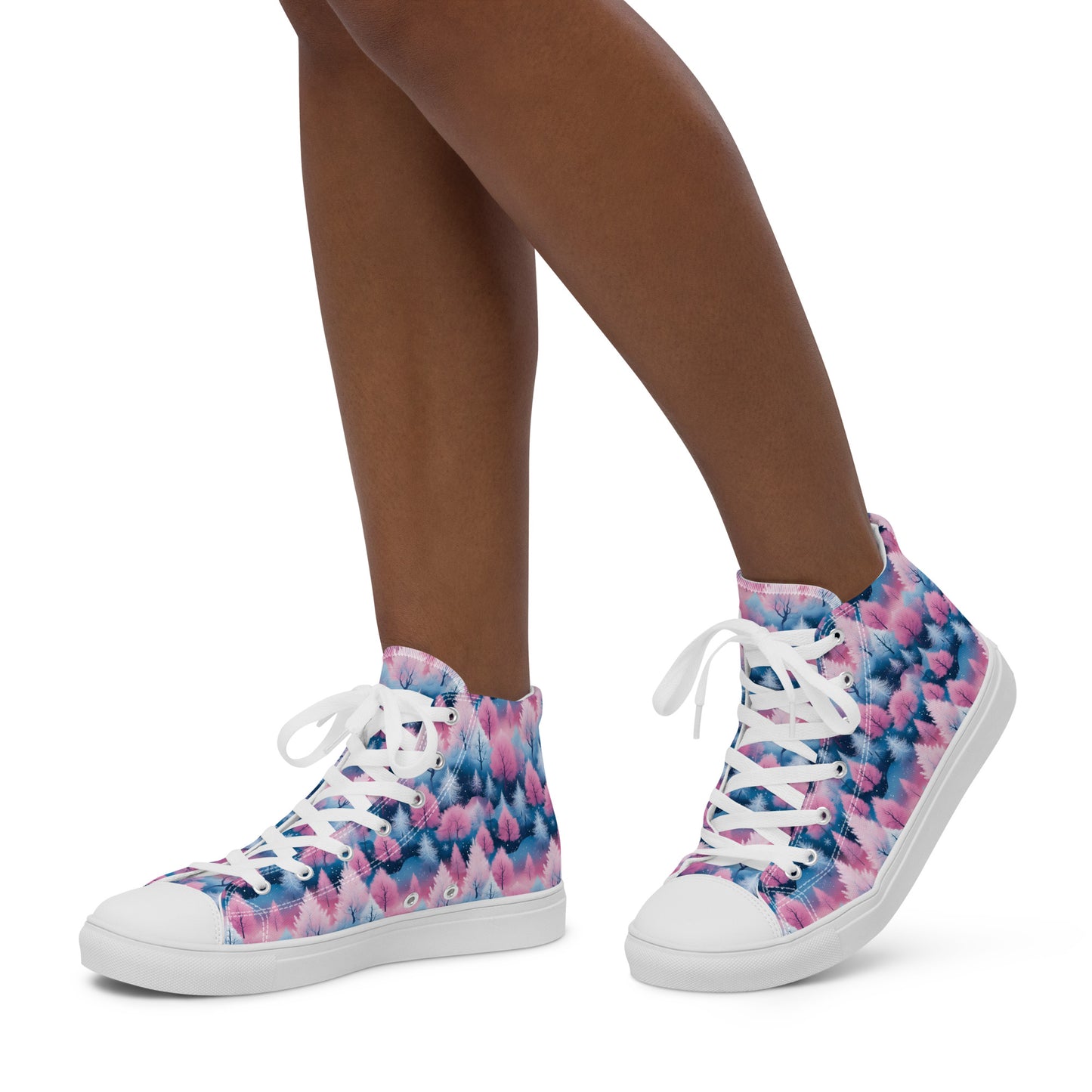 PGP Holiday Candy Gleam Women’s High Top Canvas Shoes – Festive Style & Comfort