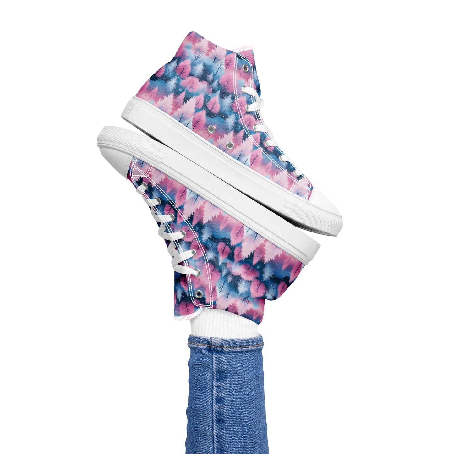 PGP Holiday Candy Gleam Women’s High Top Canvas Shoes – Festive Style & Comfort