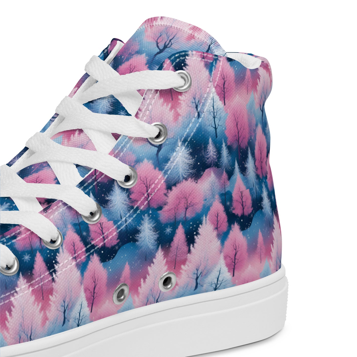 PGP Holiday Candy Gleam Women’s High Top Canvas Shoes – Festive Style & Comfort