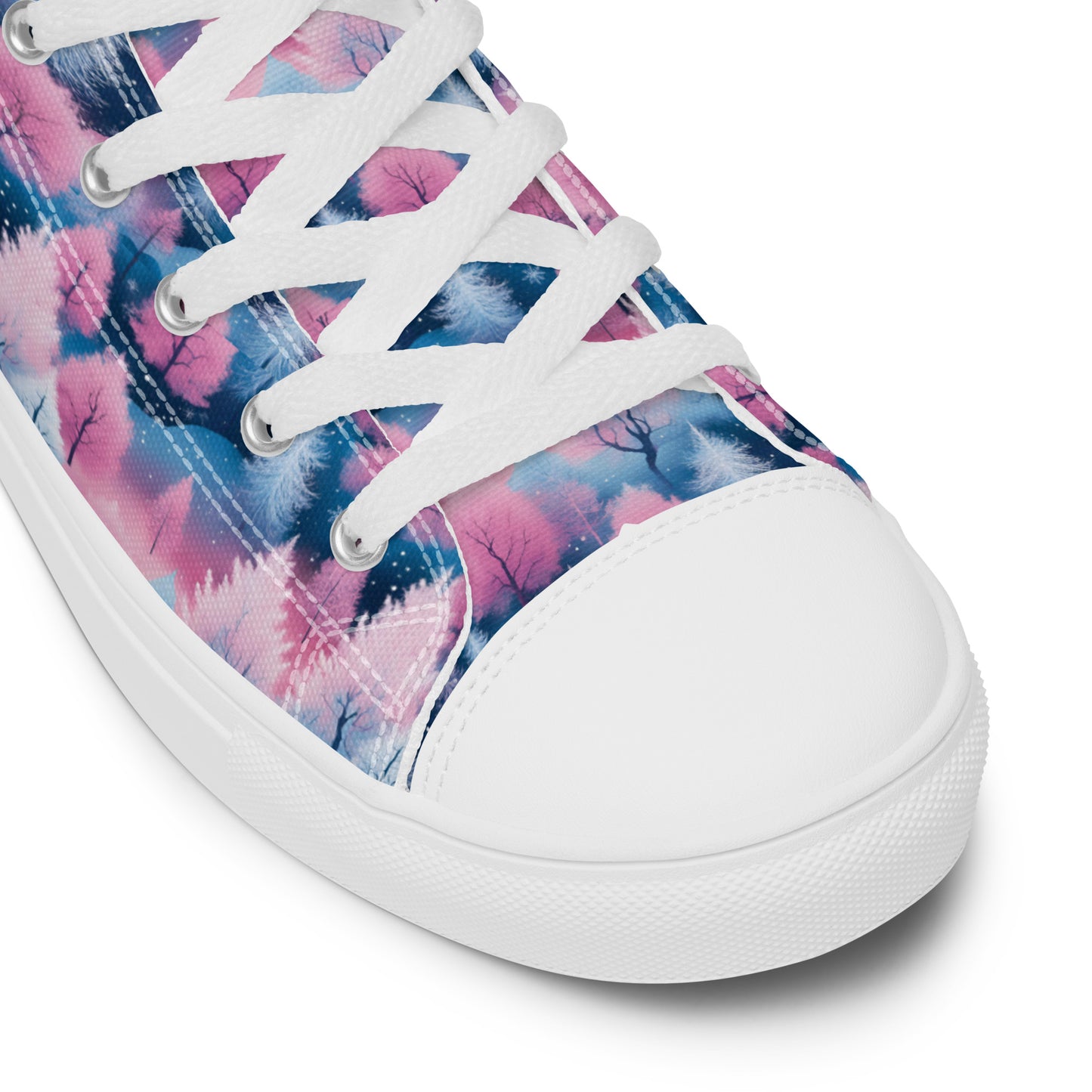 PGP Holiday Candy Gleam Women’s High Top Canvas Shoes – Festive Style & Comfort