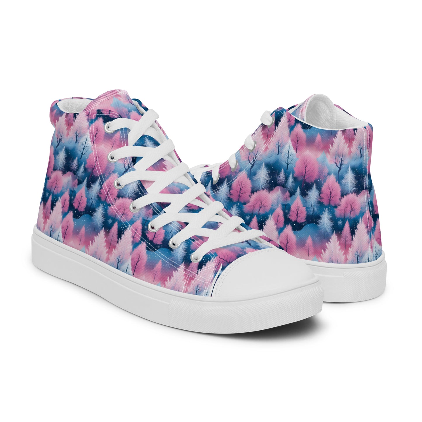 PGP Holiday Candy Gleam Women’s High Top Canvas Shoes – Festive Style & Comfort
