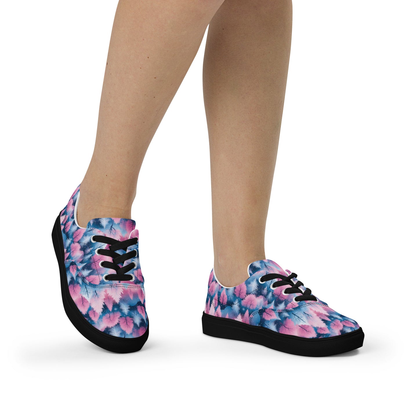 PGP Holiday Candy Gleam Women’s Lace-Up Canvas Shoes – Festive Comfort & Style
