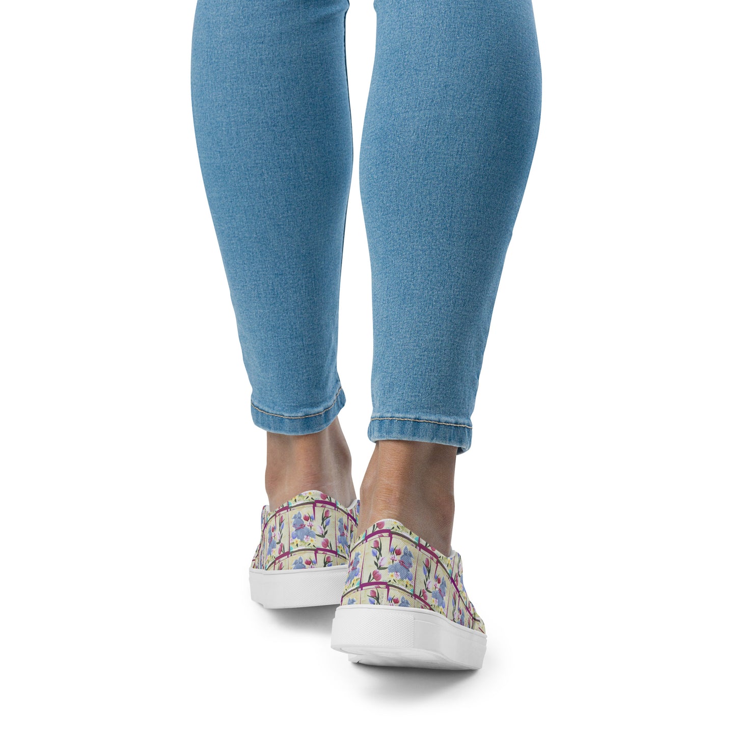 PGP Holiday Suzanne Bunny Garden Women’s Slip-On Canvas Shoes