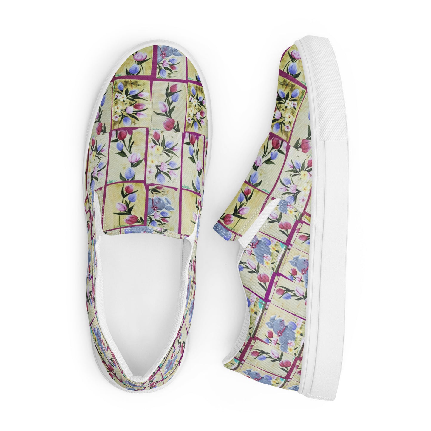 PGP Holiday Suzanne Bunny Garden Women’s Slip-On Canvas Shoes