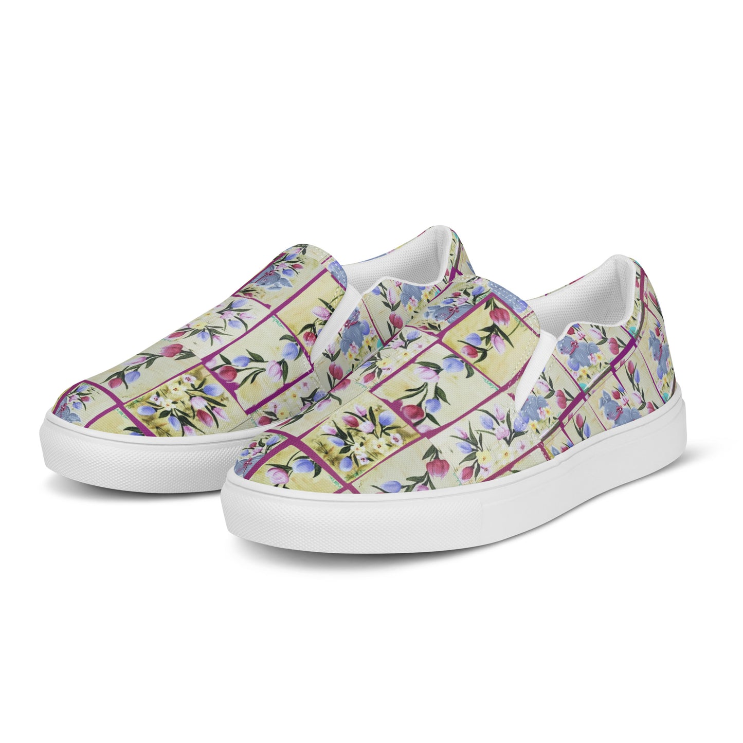 PGP Holiday Suzanne Bunny Garden Women’s Slip-On Canvas Shoes