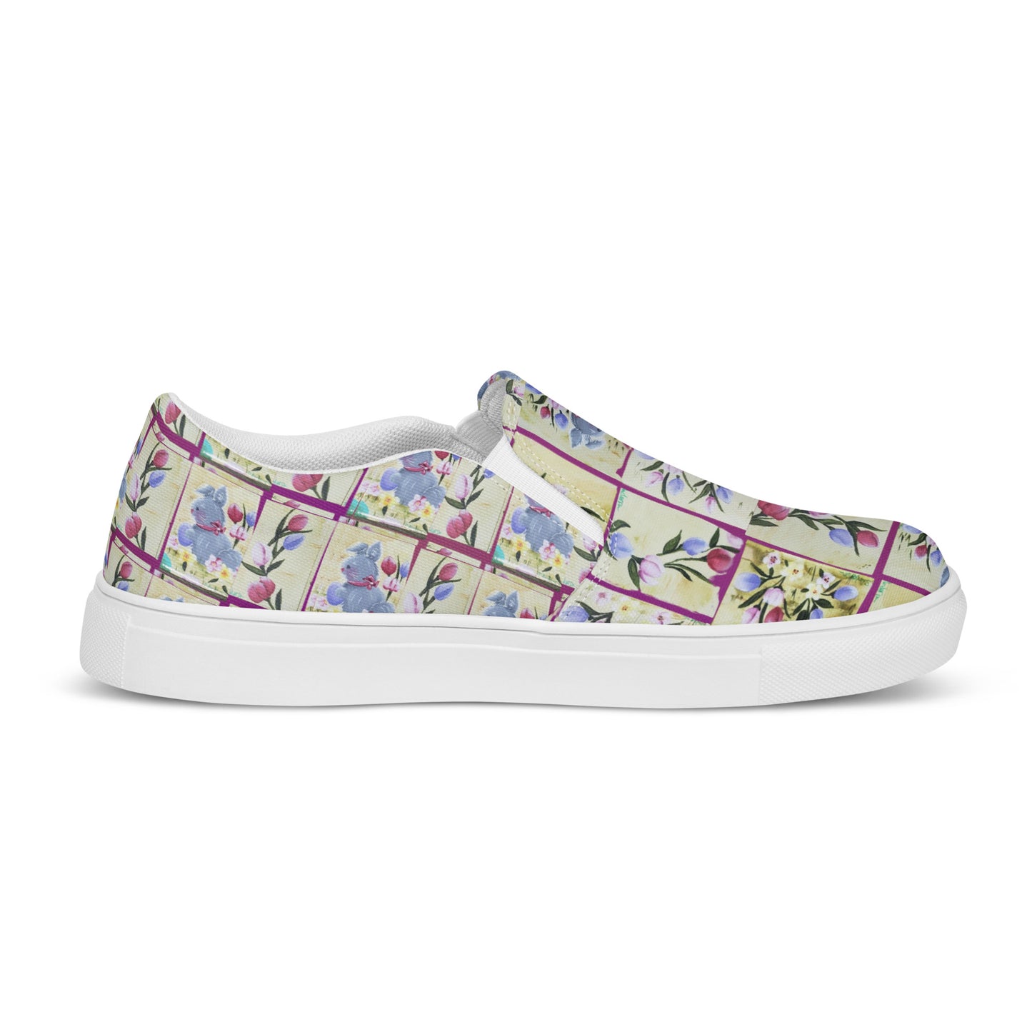 PGP Holiday Suzanne Bunny Garden Women’s Slip-On Canvas Shoes