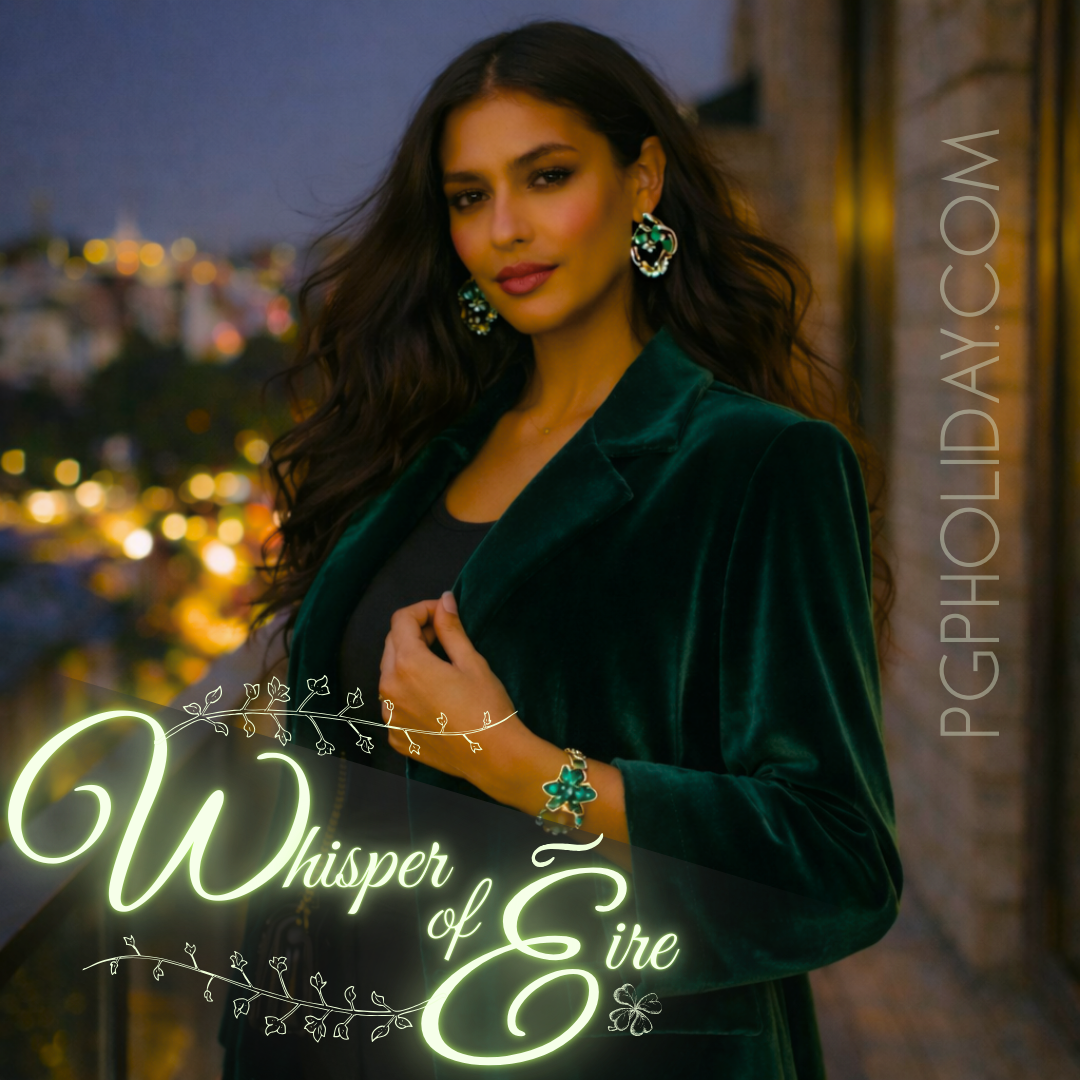 Whisper of Éire — Modern Irish-inspired polish, pairing quiet strength with forward motion and self-belief.