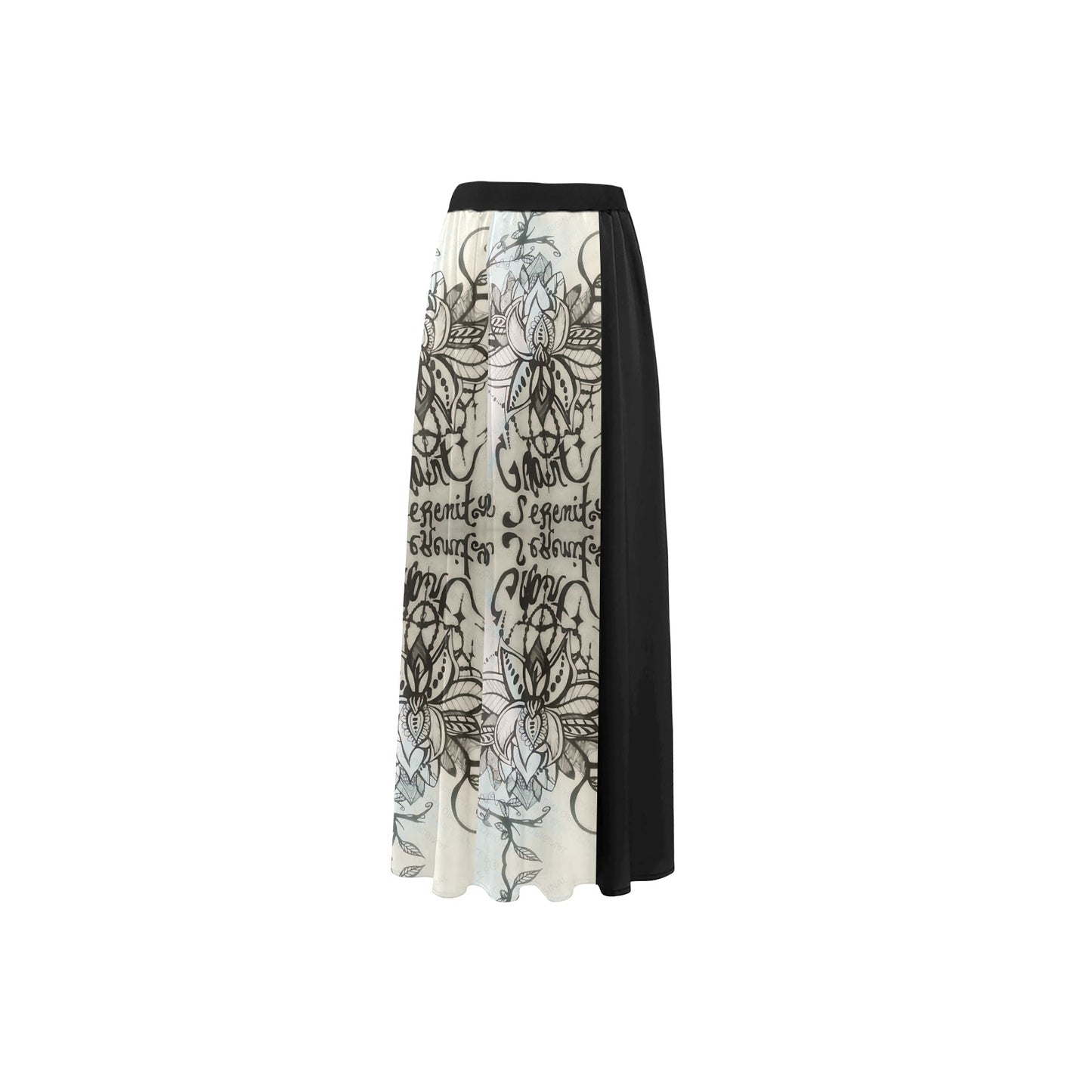 PGP Holiday Stacy Lee Serenity High Slit Long Beach Skirt – Lightweight Chiffon Swim Cover-Up with Lining