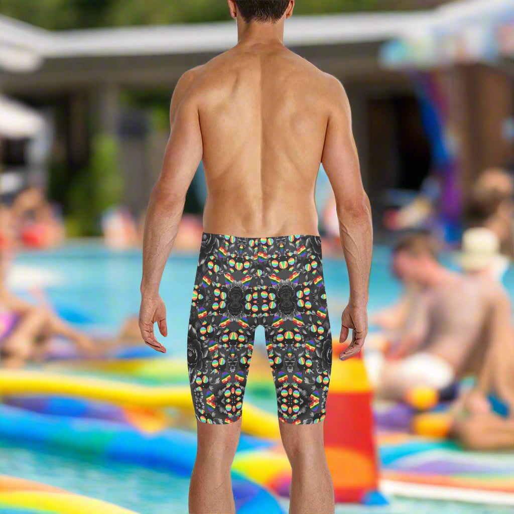 PGP Holiday Suzanne Pride 2025 Men's Knee Length Swimming Trunks