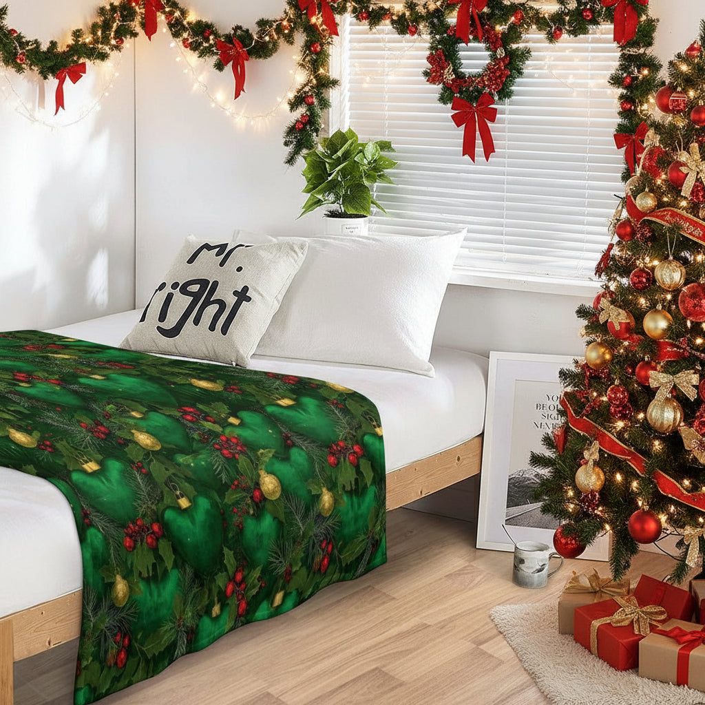 PGP Holiday 2025 Evergreen Heart Ultra-Soft Flannel Blanket — Voted #1