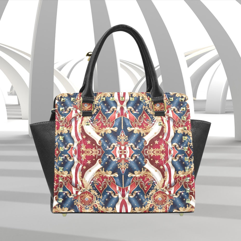 The PGP Holiday Freedom Riveted Shoulder Handbag