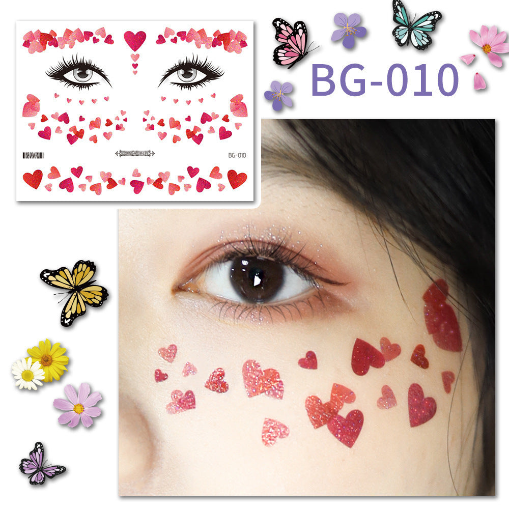 Fairycore Professional Quality Makeup Accents Butterfly Wing Tattoo Stickers And Accessories