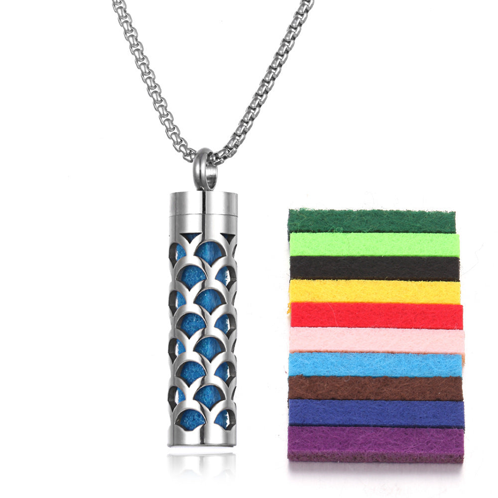 PGP Holiday | Wearable Function — Aromatherapy Pendant Essential Oil Bottle (Titanium Steel)