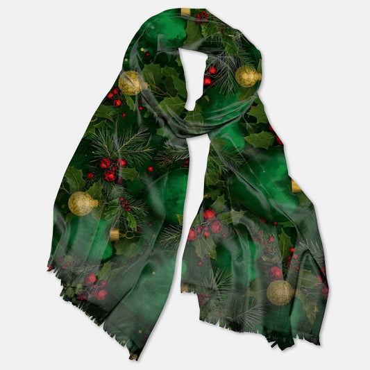 PGP Holiday 2025 Evergreen Heart Pashmina Scarf - Voted #1