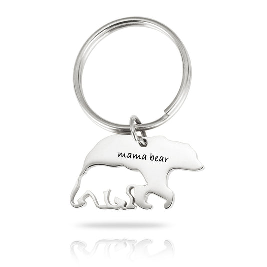PGP Holiday | Stainless Steel Purse Charm/Keychain Mama Bear