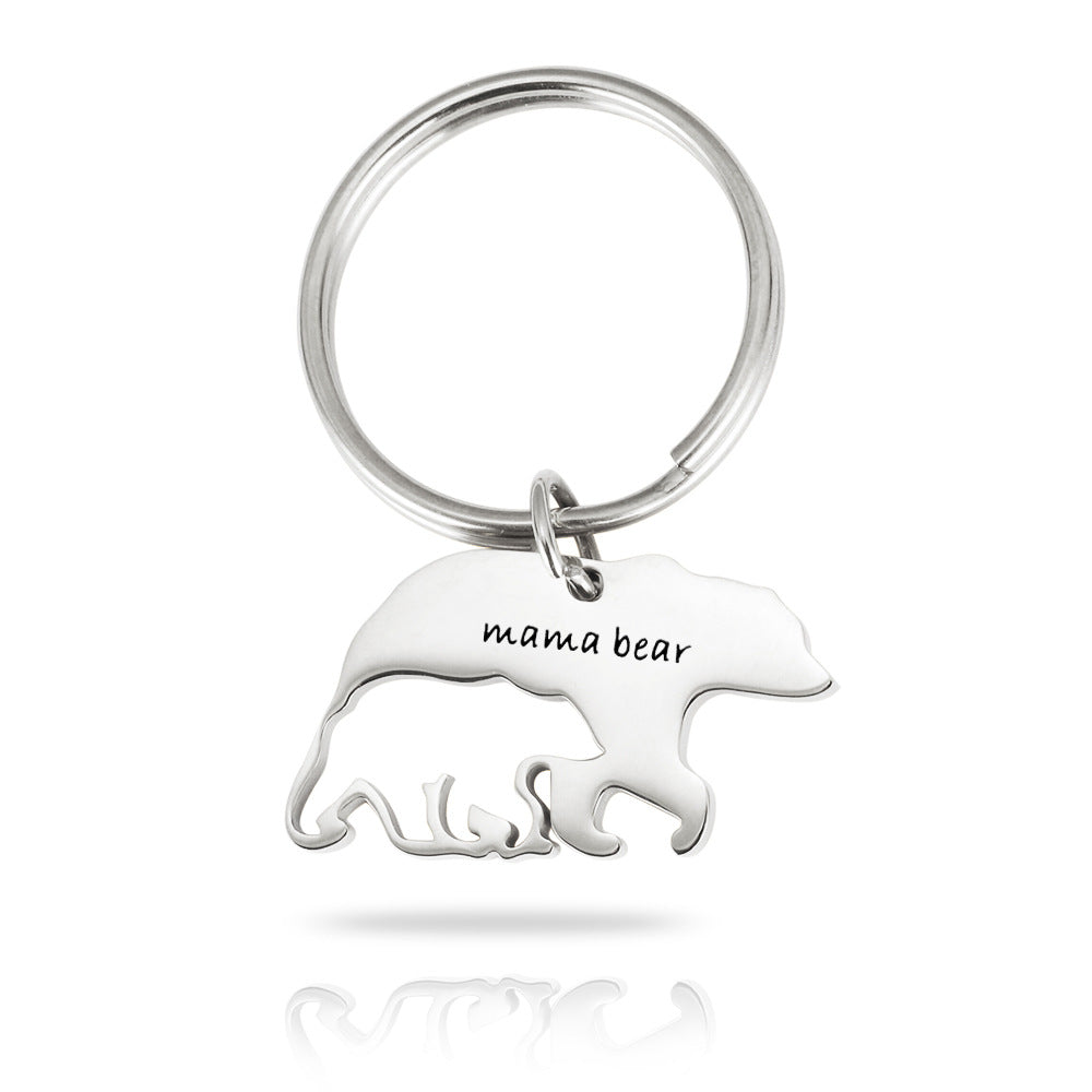 PGP Holiday | Stainless Steel Purse Charm/Keychain Mama Bear