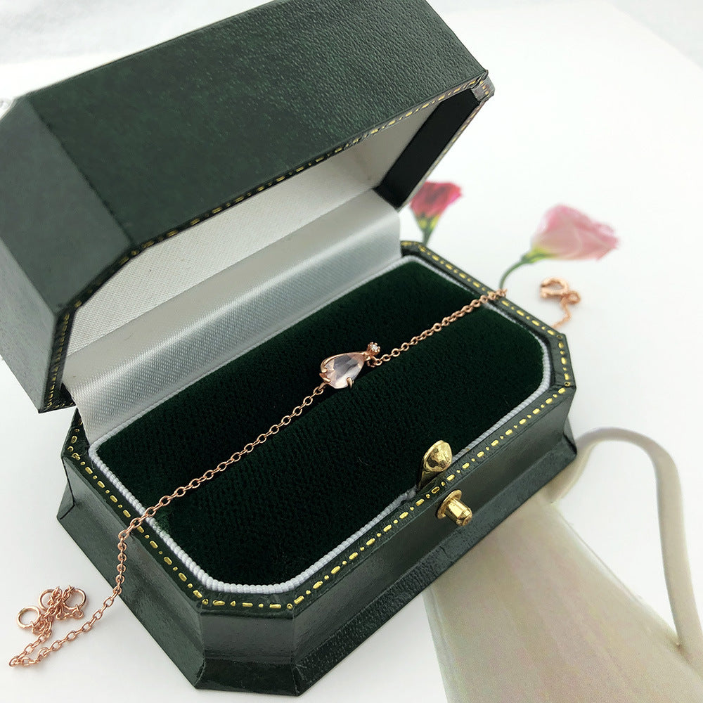 PGP Holiday | Designer Powder Crystal Single Cherry Blossom Petal Bracelet